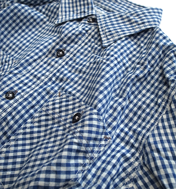 OMNIGOD】オリジナルシャンブレーギンガムチェックシャツ | AT EASE